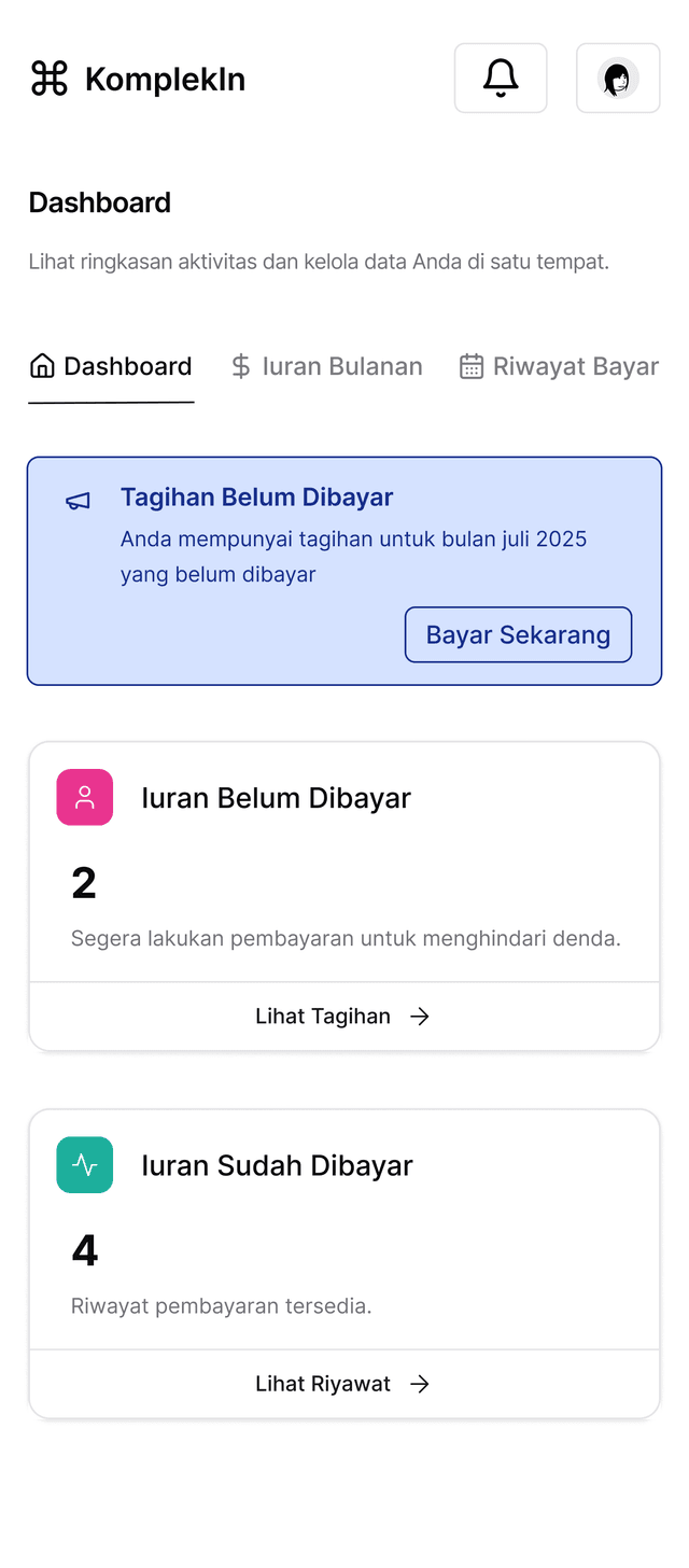 Komplek In Mobile App Demo